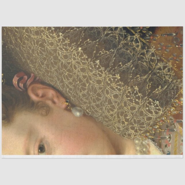 Seda Papel Decoupage de Rainha Rosa (Frente )