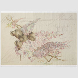 Seda Papel Decoupage do Mobiliário de Aves Doce