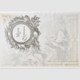 Seda Papel Decoupage do Mobiliário de Natal do Angel