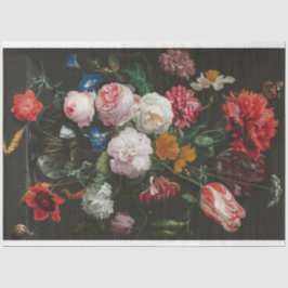 Seda Papel Decoupage Floral de Arte Finas