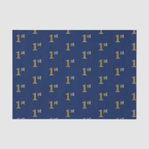 Seda Papel Dourado de 1 rua (Primeira) Azul