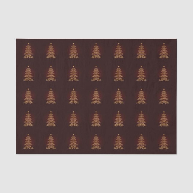 Seda Papel em árvore de Natal Red Bell (Frente )