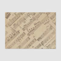 Papel envelhecido da folha de música do vintage
