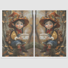 Seda Papel Espelho de Chapéu Laranja Pixie