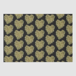 Seda Papel Floral de Tecido Hortênsia Coração