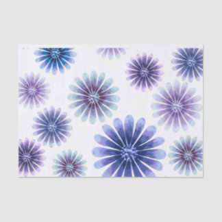 Seda Papel Floral de Tecido Lavanda