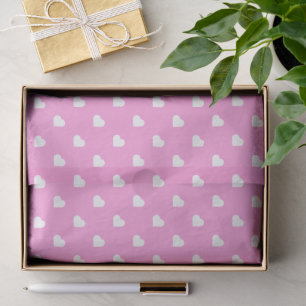 Seda Papel Higiênico com Padrão de Corações Rosas e Bra