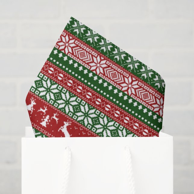 Seda Papel Higiênico de Natal com Suéter Feio (Sacola de presentes)