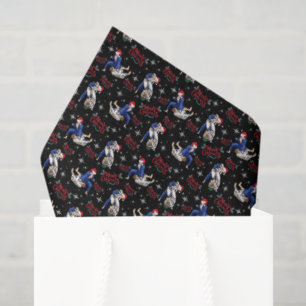 Seda Papel Higiênico de Natal de Jiu Jitsu Preto