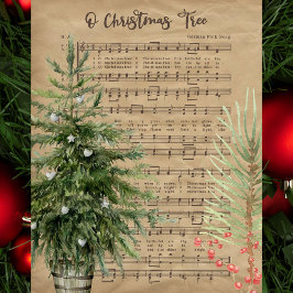 Seda Papel Higiênico de Partitura O Árvore de Natal
