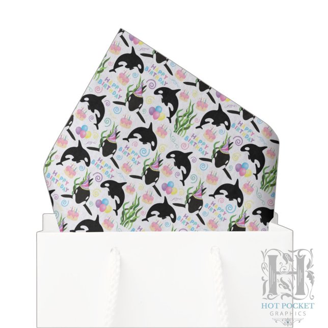 Seda Papel Higiênico de Tecido Baleia Orca (Criador carregado)