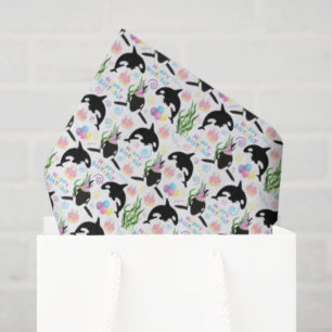 Seda Papel Higiênico de Tecido Baleia Orca