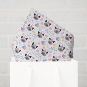Seda Papel Higiênico de Tecido de Gato Siames
