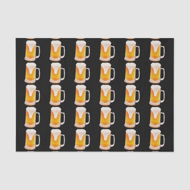 Seda Papel no Tecido de Toque de Cerveja (Frente )