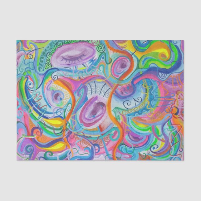 Seda Papel para tecidos de cor clara (Frente )