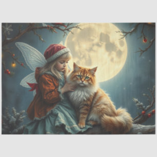 Seda Papel para tecidos de fada de Natal