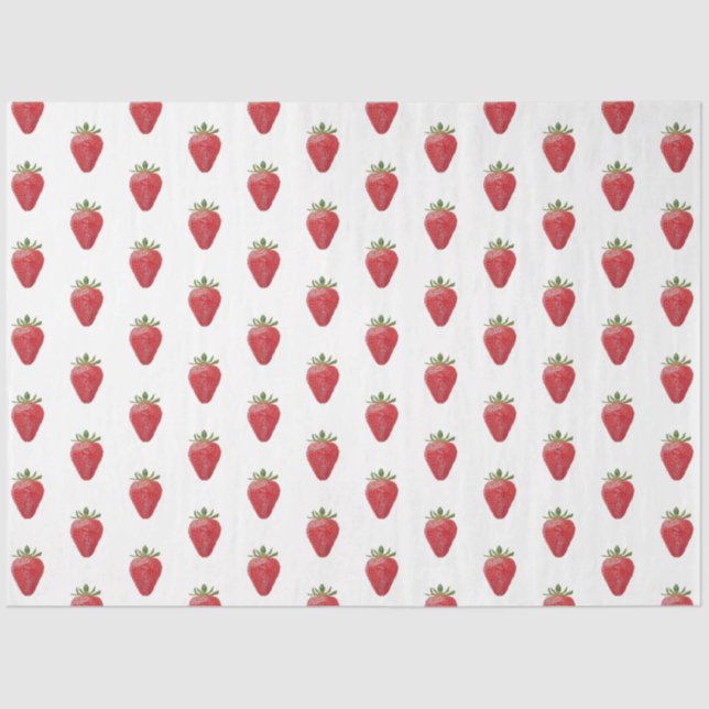Seda Papel para tecidos de morango (Frente )