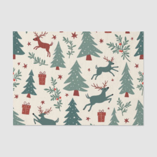 Seda Papel para tecidos de Natal