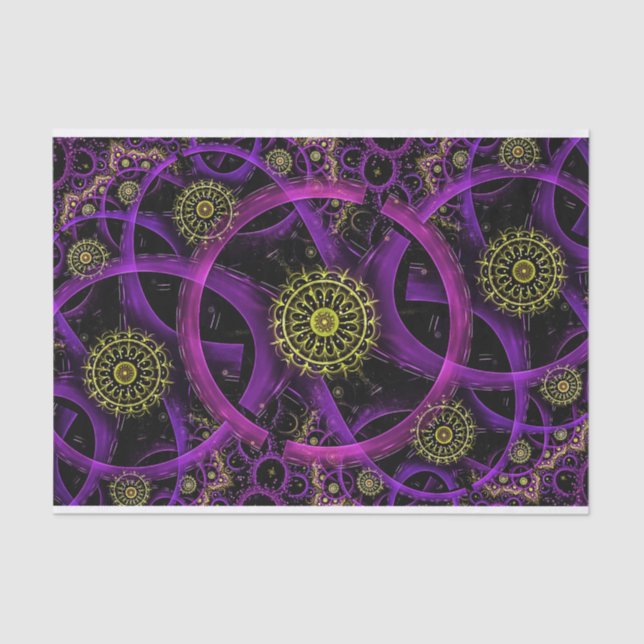 Seda Papel para tecidos de ouro para meditação (Frente )