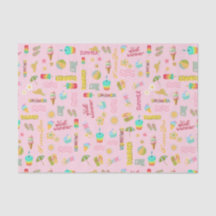 Papel para tecidos divertidos de verão