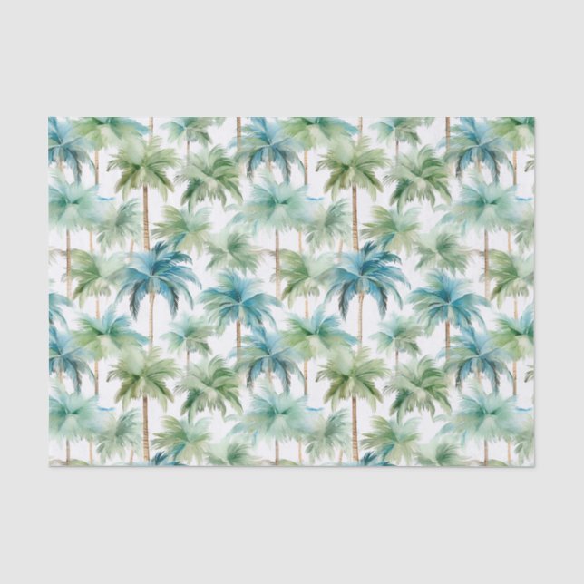 Seda Papel para tecidos no verão de Palm (Frente )