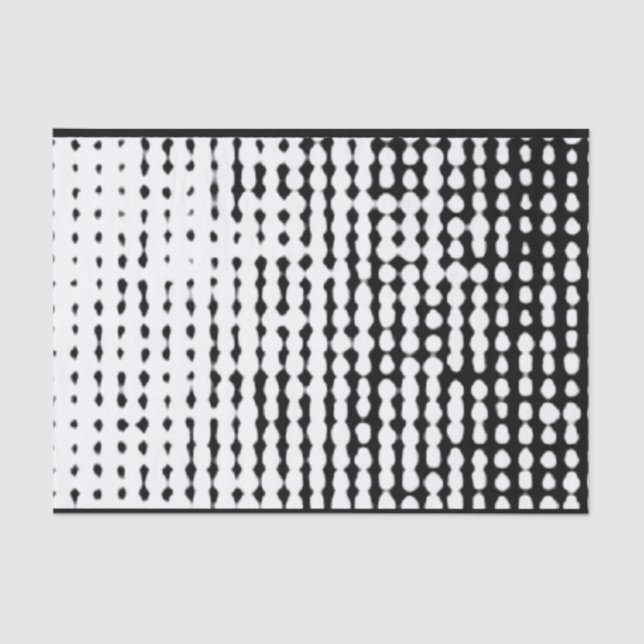 Seda Papel principal dos pontos de Abstrato branco e pr (Frente )