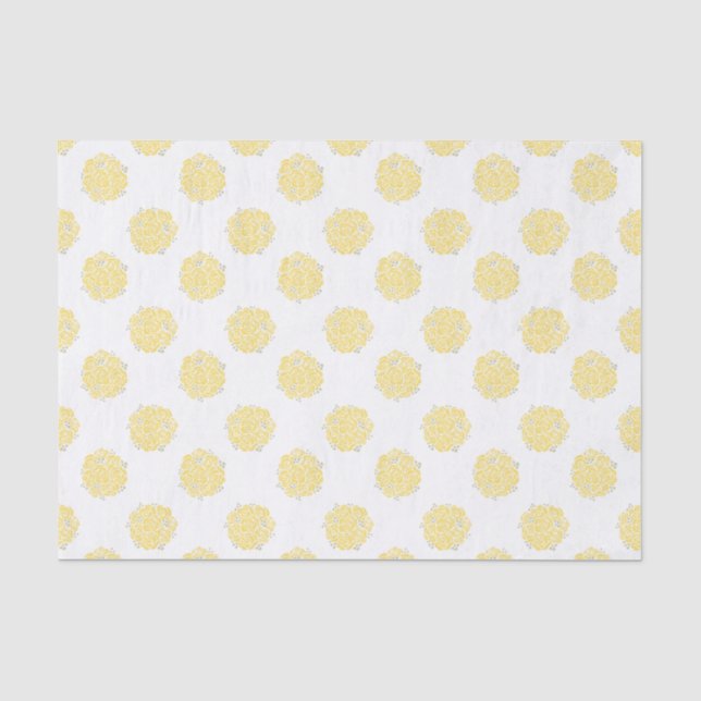 Seda Papel rosa gráfico de papel amarelo (Frente )
