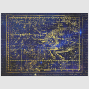 Seda Papel tecelular da constelação de taurus
