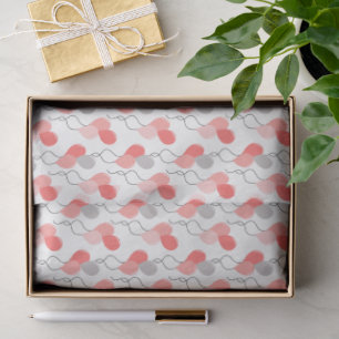 Seda Papel Tecido Balão Menina de Aniversário