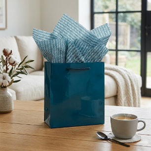 Seda Papel Tecido com Padrão de Arte de Listras Zig Zag
