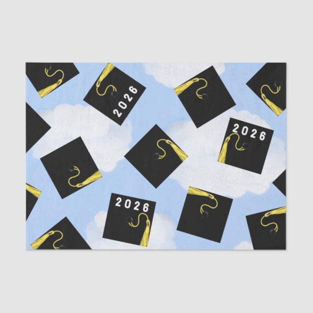 Seda Papel Tecido da Turma de Formatura de 2026 (Frente )