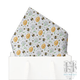 Seda Papel Tecido de Abelhas Mel Floral