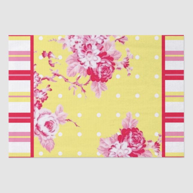 Seda Papel Tecido de Algodão Vintage (Frente )