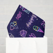 Papel Tecido de Aniversário de Princesa | Envoltór