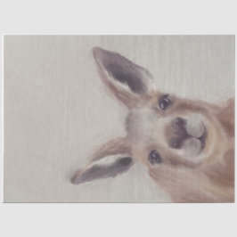 Seda Papel Tecido de Decoupage Canguru