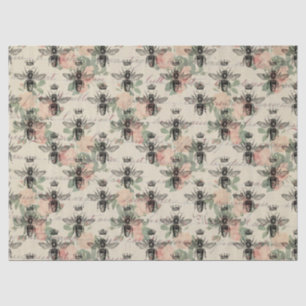 Seda Papel Tecido de Decoupage da Rainha Vintage Honey 