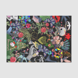 Seda Papel Tecido de Decoupage de Copenhaga