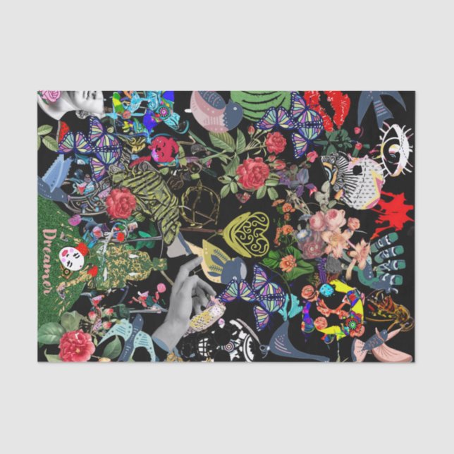 Seda Papel Tecido de Decoupage de Copenhaga (Frente )