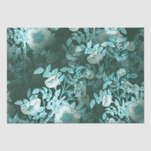 Seda Papel Tecido de Decoupage de Design Floral Vintage