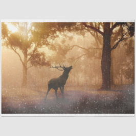 Seda Papel Tecido de Decoupage de Vencedores Florestais