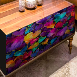 Seda Papel Tecido de Decoupage do Arco-Íris