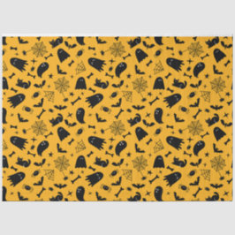 Seda Papel Tecido de Decoupage do Dia das Bruxas Gótico