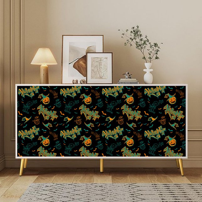 Seda Papel Tecido de Decoupage do Dia das Bruxas Gótico (Criador carregado)