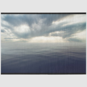 Seda Papel Tecido de Decoupage do Sea Storm Sky