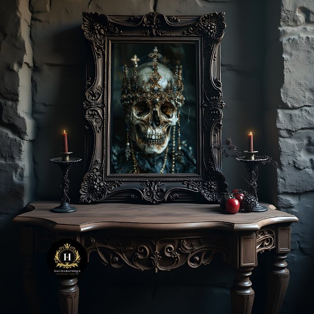 Seda Papel Tecido de Decoupage do Skeleton Gótico (Criador carregado)