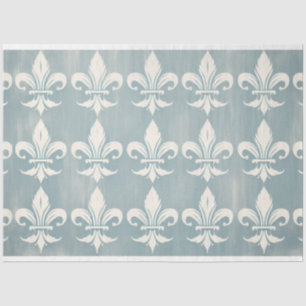 Seda Papel Tecido de Decoupage Fleur-de-lis