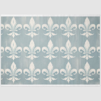 Seda Papel Tecido de Decoupage Fleur-de-lis