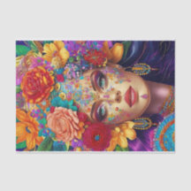 Papel Tecido de Decoupage Floral Moderno