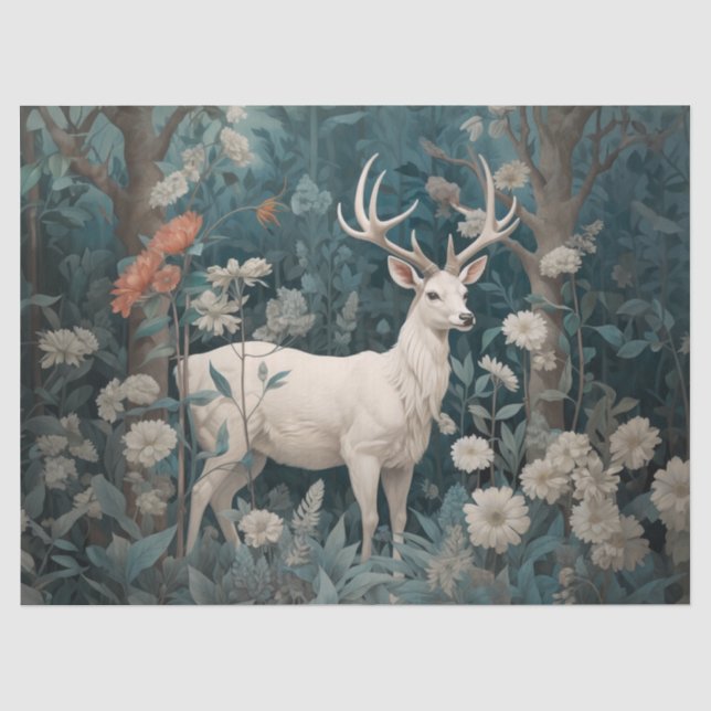 Seda Papel Tecido de Decoupage - Sussurros do Selvagem  (Frente )