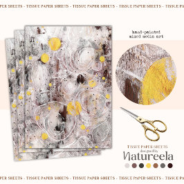 Seda Papel Tecido de Design de Textura Artística Abstra